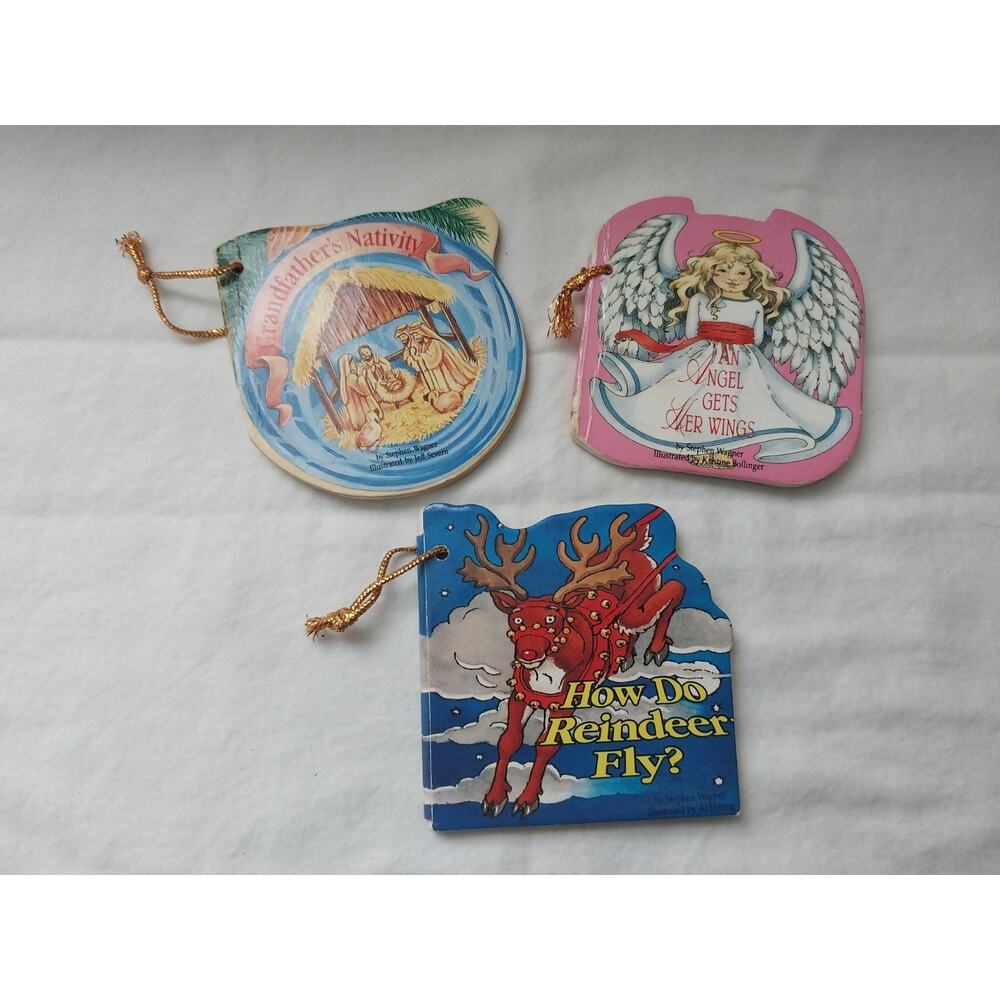 Vintage Goodtimes Book Publishing Childrens Christmas Book Ornaments 1991